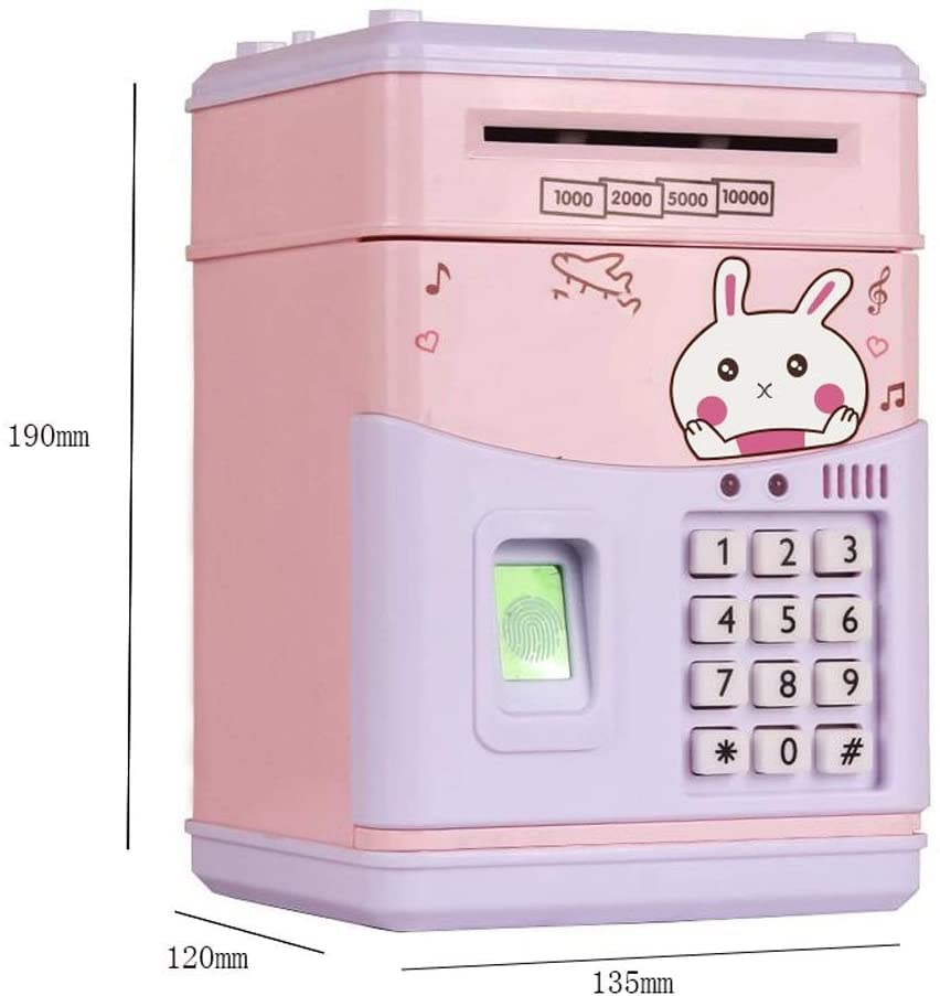 Amazon.co.jp: 貯金箱の指紋おやすみうさぎ貯金箱大きな数字の電子